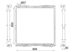 Radiator racire motor MAHLE CR 2151 001S