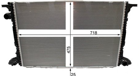 RADIATOR RACIRE MOTOR MAHLE CR 2180 000P - Compatibil cu AUDI