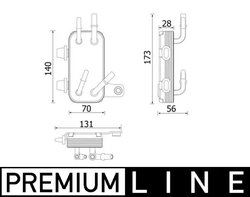 Radiator racire motor MAHLE CR 2200 000P