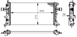 Radiator racire motor MAHLE CR 228 000S