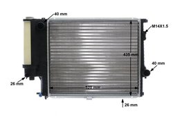 Radiator racire motor MAHLE CR 244 001S