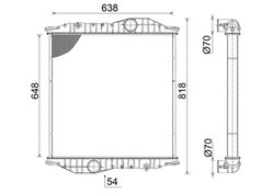 Radiator racire motor MAHLE CR 2586 000S
