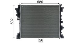 Radiator racire motor MAHLE CR 2598 000P