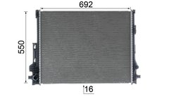 Radiator racire motor MAHLE CR 2607 000P