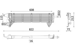 Radiator racire motor MAHLE CR 2636 000P