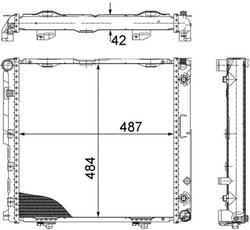 RADIATOR RACIRE MOTOR MAHLE CR 291 000S - Compatibil cu MERCEDES-BENZ