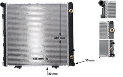 RADIATOR RACIRE MOTOR MAHLE CR 291 000S - Compatibil cu MERCEDES-BENZ