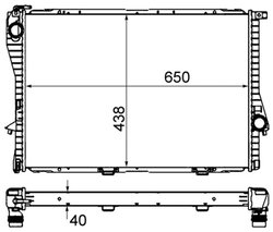 RADIATOR RACIRE MOTOR MAHLE CR 295 000S - Compatibil cu BMW