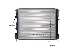 Radiator racire motor MAHLE CR 35 000S