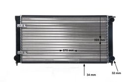RADIATOR RACIRE MOTOR MAHLE CR 414 000S - Compatibil cu VW