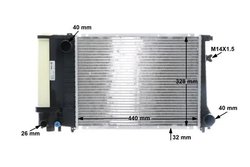 Radiator racire motor MAHLE CR 495 000S