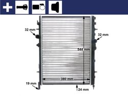 Radiator racire motor MAHLE CR 515 000S