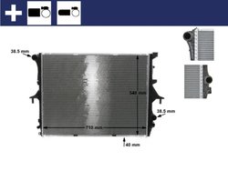 Radiator racire motor MAHLE CR 571 000S