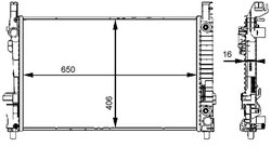 Radiator racire motor MAHLE CR 661 000S