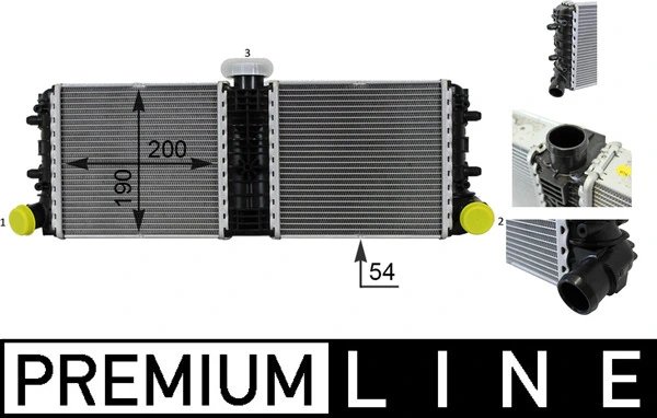 RADIATOR RACIRE MOTOR MAHLE CR 77 000P - Compatibil cu AUDI