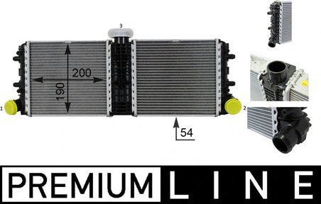 RADIATOR RACIRE MOTOR MAHLE CR 77 000P - Compatibil cu AUDI