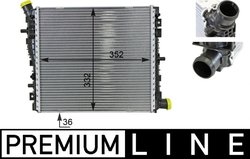 Radiator racire motor MAHLE CR 78 000P