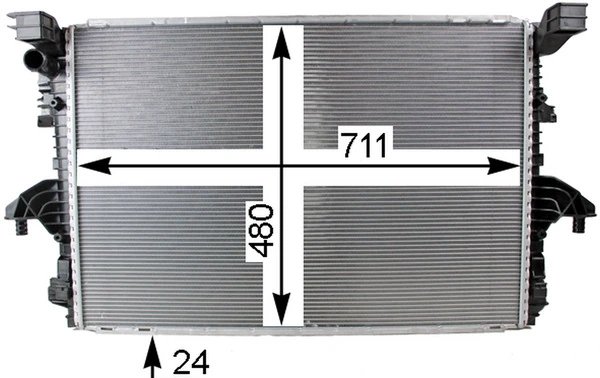 Radiator racire motor MAHLE CR 805 000P