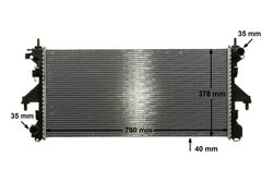 RADIATOR RACIRE MOTOR MAHLE CR 887 000P - Compatibil cu CITROEN, FIAT, PEUGEOT