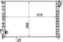RADIATOR RACIRE MOTOR MAHLE CR 983 000S - Compatibil cu MINI