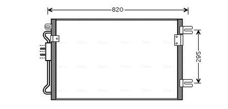 RADIATOR CLIMATIZARE AVA QUALITY COOLING CRA5098 - Compatibil cu CHRYSLER