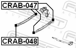 BUCSA SUSPENSIE FEBEST CRAB-047 - Compatibil cu CHRYSLER, DODGE, PLYMOUTH