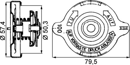 BUSON RADIATOR MAHLE CRB 14 000P - Compatibil cu PORSCHE