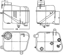 VAS EXPANSIUNE LICHID RACIRE MAHLE CRT 120 000S - Compatibil cu MERCEDES-BENZ