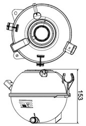 Vas expansiune lichid racire MAHLE CRT 19 000S