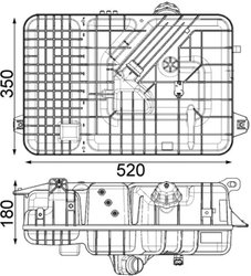 VAS EXPANSIUNE LICHID RACIRE MAHLE CRT 236 000P - Compatibil cu MERCEDES-BENZ