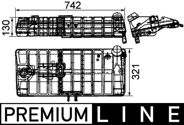 VAS EXPANSIUNE LICHID RACIRE MAHLE CRT 40 000P - Compatibil cu MAN, NEOPLAN