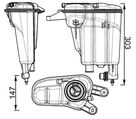 Vas expansiune lichid racire MAHLE CRT 95 000S