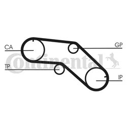 Curea distributie CONTINENTAL CT1005