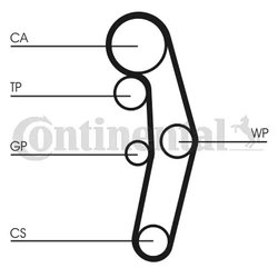 Set distributie curea si pompa apa CONTINENTAL CT1028WP8