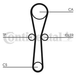 Set distributie curea CONTINENTAL CT1041K1