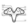CUREA DISTRIBUTIE CONTINENTAL CT1119 - Compatibil cu ALFA ROMEO, LANCIA