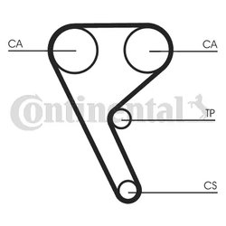 CUREA DISTRIBUTIE CONTINENTAL CT1157 - Compatibil cu ALFA ROMEO, LANCIA