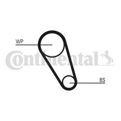 Set distributie curea si pompa apa CONTINENTAL CT1185WP1