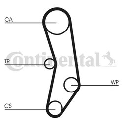 CUREA DISTRIBUTIE CONTINENTAL CT515 - Compatibil cu AUDI, NISSAN