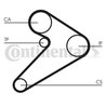 Curea distributie CONTINENTAL CT517