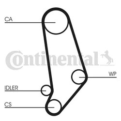 Curea distributie CONTINENTAL CT539