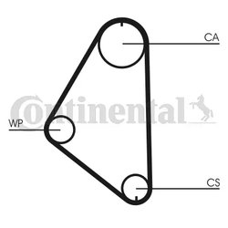Curea distributie CONTINENTAL CT558