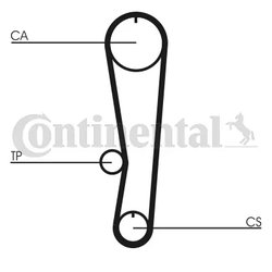 Curea distributie CONTINENTAL CT568