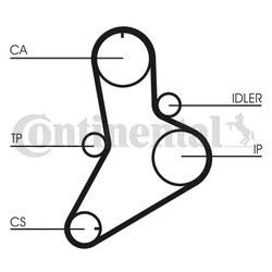 CUREA DISTRIBUTIE CONTINENTAL CT622 - Compatibil cu FIAT, IVECO, RENAULT