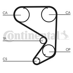 Curea distributie CONTINENTAL CT652