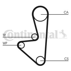 Curea distributie CONTINENTAL CT718