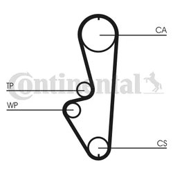 Curea distributie CONTINENTAL CT765