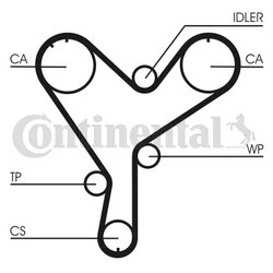 CUREA DISTRIBUTIE CONTINENTAL CT852 - Compatibil cu ISUZU, LEXUS, OPEL, TOYOTA, VAUXHALL