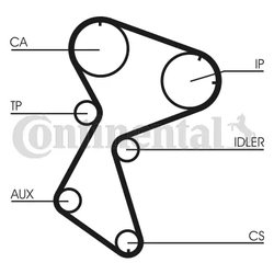 Curea distributie CONTINENTAL CT966