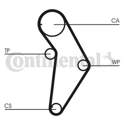 CUREA DISTRIBUTIE CONTINENTAL CT973 - Compatibil cu FIAT, LANCIA